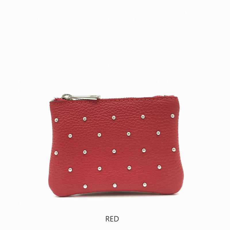 Leather Zipper Stud Purse 8