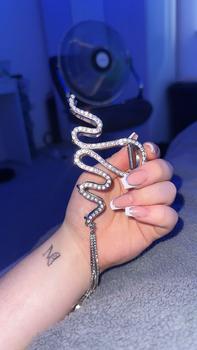 Product Review of Irregular Wavy Shape Design Hair Claw Clip As Gift, Rhinestone Decorated Tassel Hair Claw Clip, Elegant Plain Hair Accessories for Women & Girls, Fashion Accessories for Party and Daily Life from ♡**♡ 0