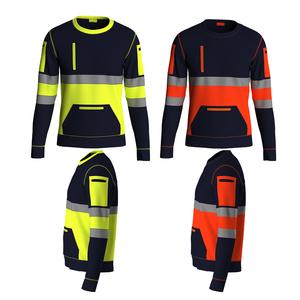 NOROZE Mens Outdoor Crew Neck Long Sleeve Jumper Menswear Fleece Stripe Sweatshirt Top UK Size S–XXL