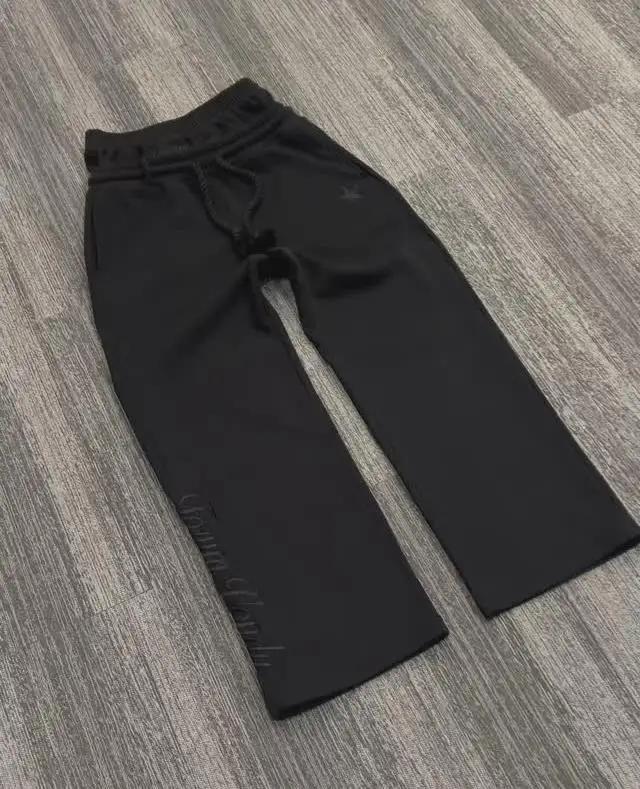Product Introduction of Y2K Harajuku Loose Double Waisted Sweatpants American Solid Color Hip Hop Drawstring Waist Jogger Letter Embroidery Casual Pants 9