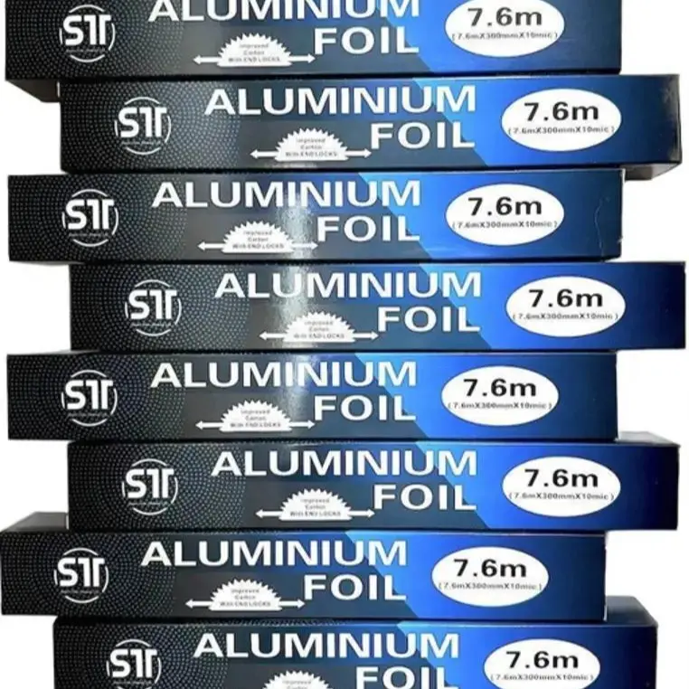 KITCHEN ALUMINIUM TIN FOIL ROLL CATERING WRAPPING CHICKEN FOOD GRADE 30CM WIDE Disposable Cookware