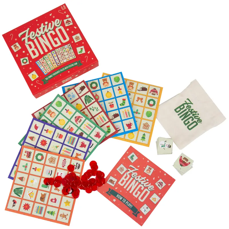 Festive Bingo Fun Family Favourite Christmas Games by Gift Republic 3