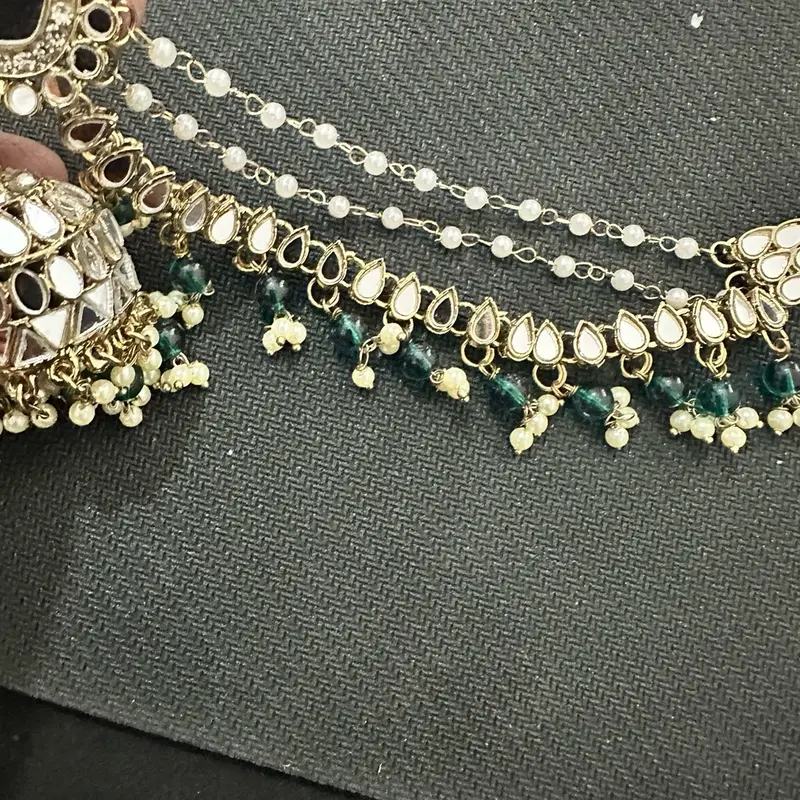 Mirrored Sahara Jhumki Earrings NOT detachable 5