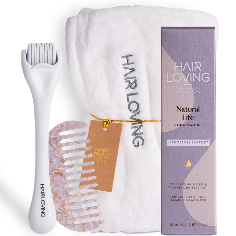 Deluxe Hair Care Pamper Box - All Natural, All Inclusive Hair Care for hair loss Conditioning Haircare Gift kit bundle Conditioner kit for hair loss 0
