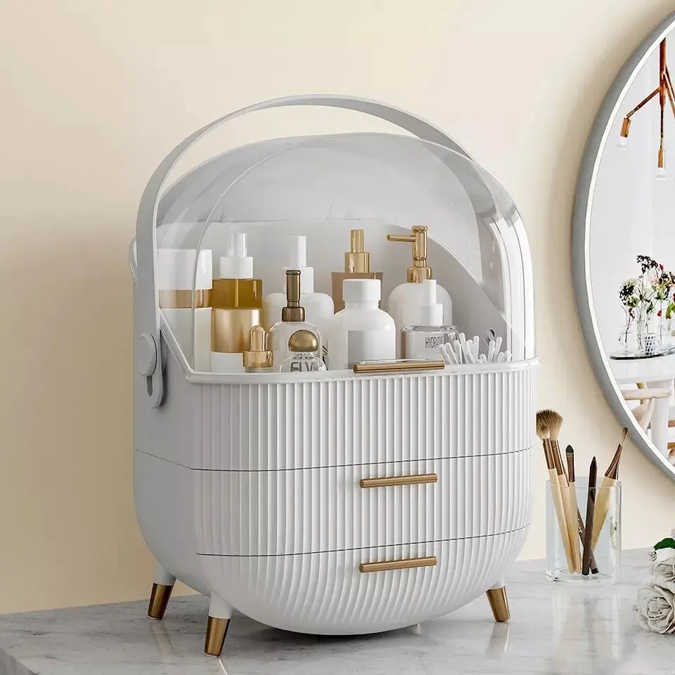 Afternoon sunshine Cosmetic Makeup Storage Organiser Skincare Display Box Case Cover Gift Light Transparent