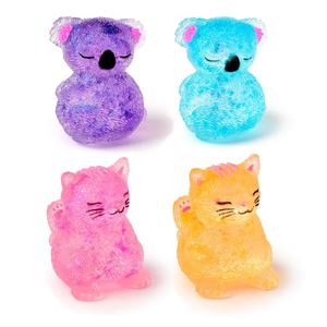Maltose Sugar Glitter Squeezy Animal Anti Stress Sensory Fidget Toy - Cat or Koala