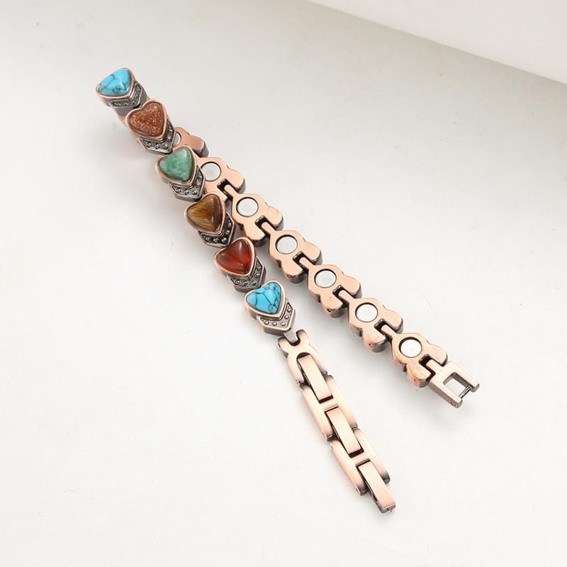 Women’s Magnetic Therapy Copper Bracelet – Energy Balance, and Sleep Support with Hypoallergenic Design 2