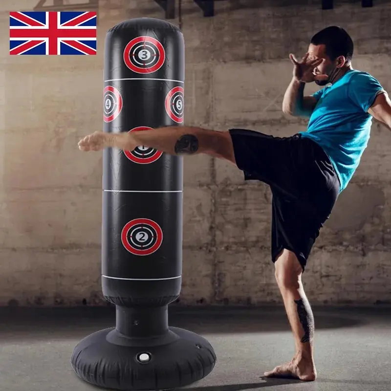 Sport Heavy Duty Free Standing Boxing Punch Bag Kick Adults Kids Kickboxing MMA 4