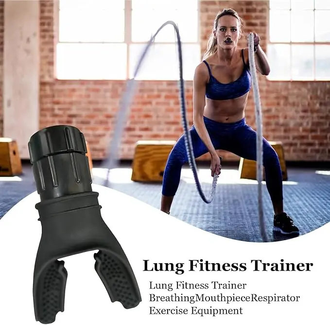 Adjustable Breathing Trainer Device, Portable Lung Capacity Trainer, Breathing Muscle Training Device, Home Gym Workout, Gym Accessories, Gadgets, Gift For Men 3