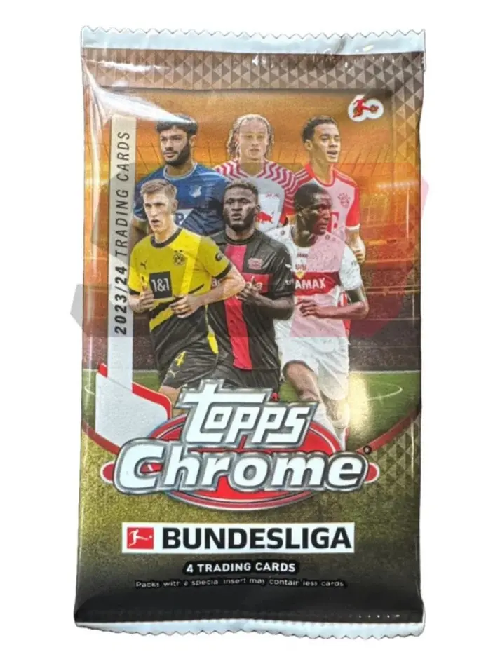 1x Pack - Topps Bundesliga Chrome 2023/24 Hobby - Ripped & Shipped