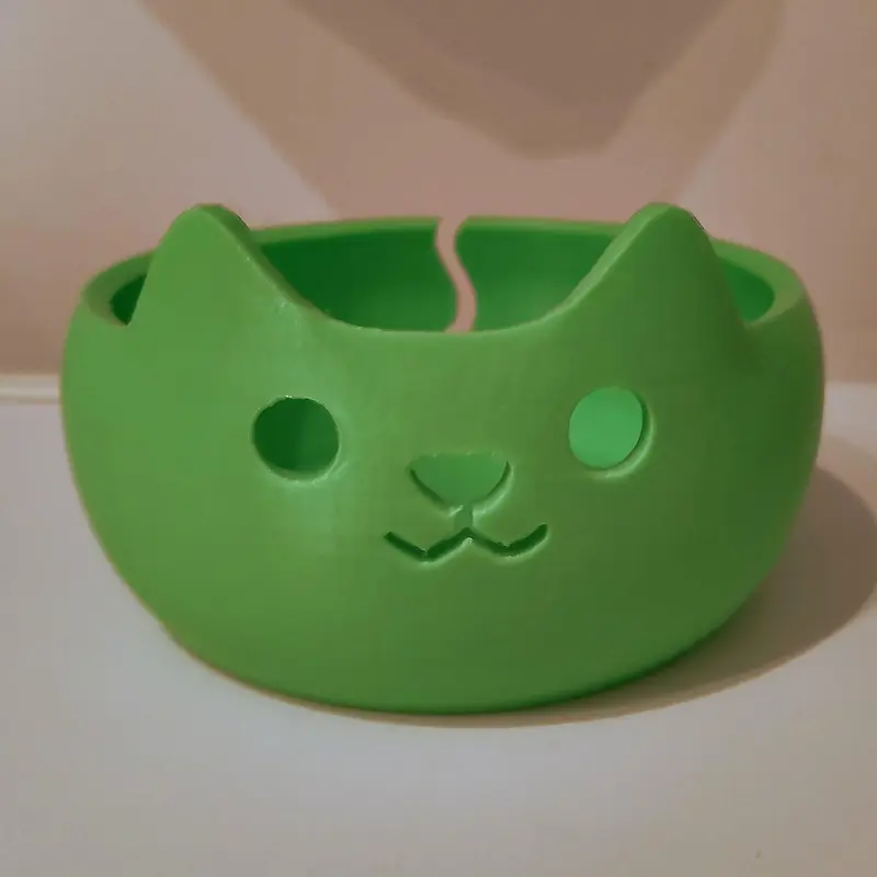 Adorable 3D Printed Cat Wool Yarn Bowl | Cute Yarn Holder 7