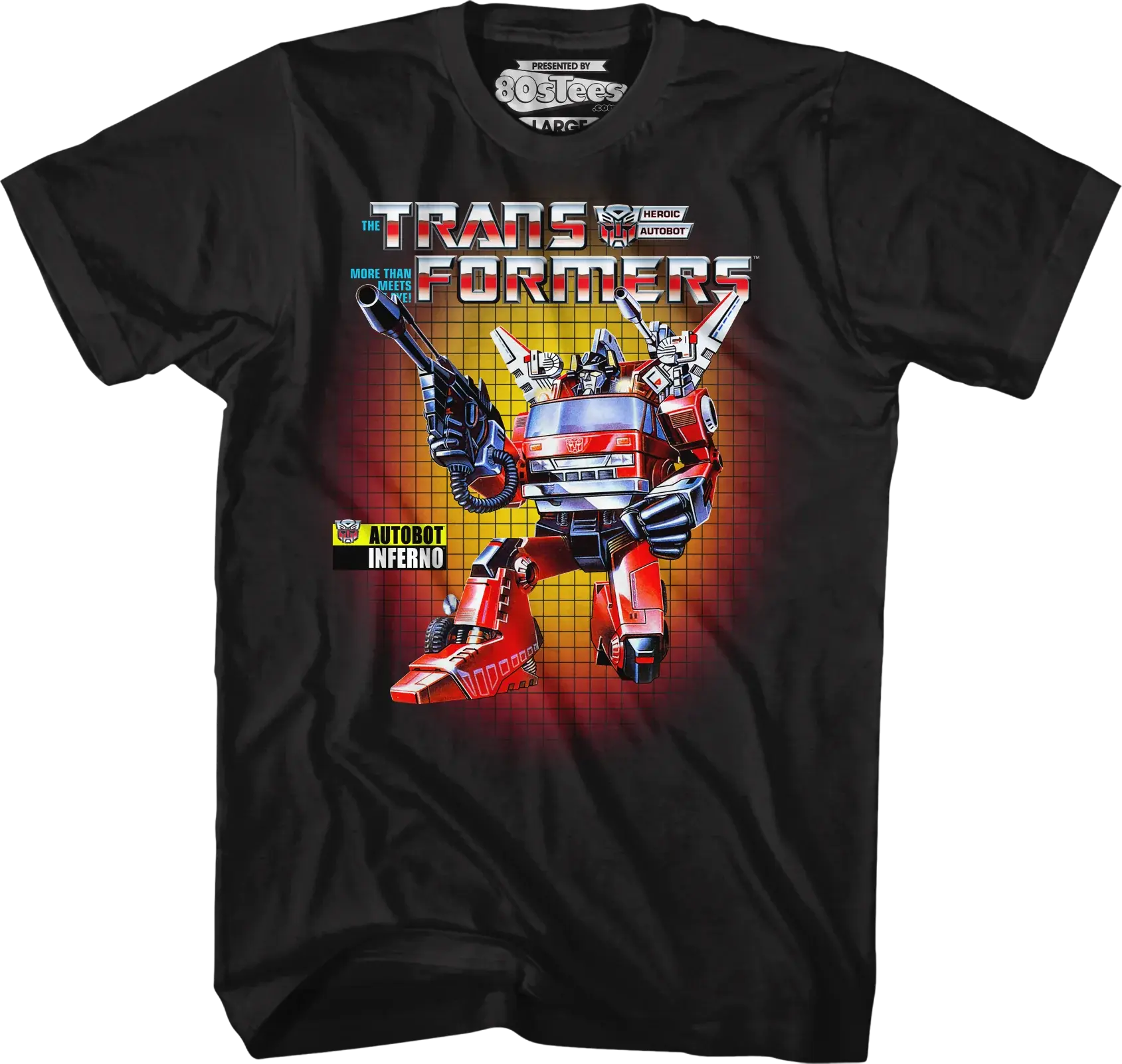 Box Art Inferno Transformers T-Shirt
