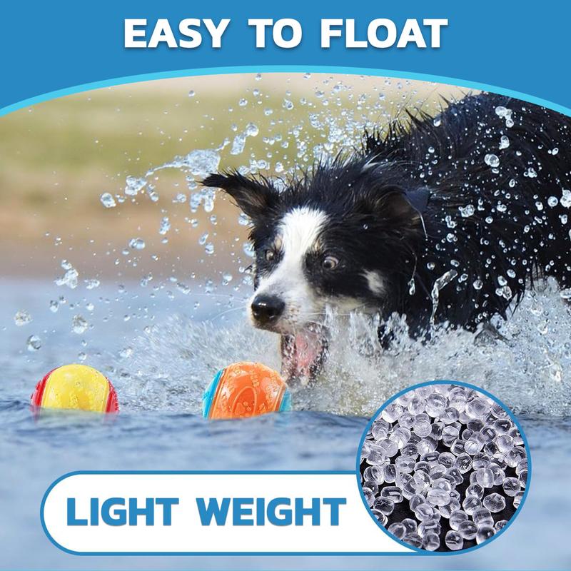 Product Introduction of Pack of 2 Squeaky Dog Ball Dog Toys Teeth Cleaning Puppy Chew Toys Dog Pet Training Ball Interactive Dog Ball Assorted Colours 14