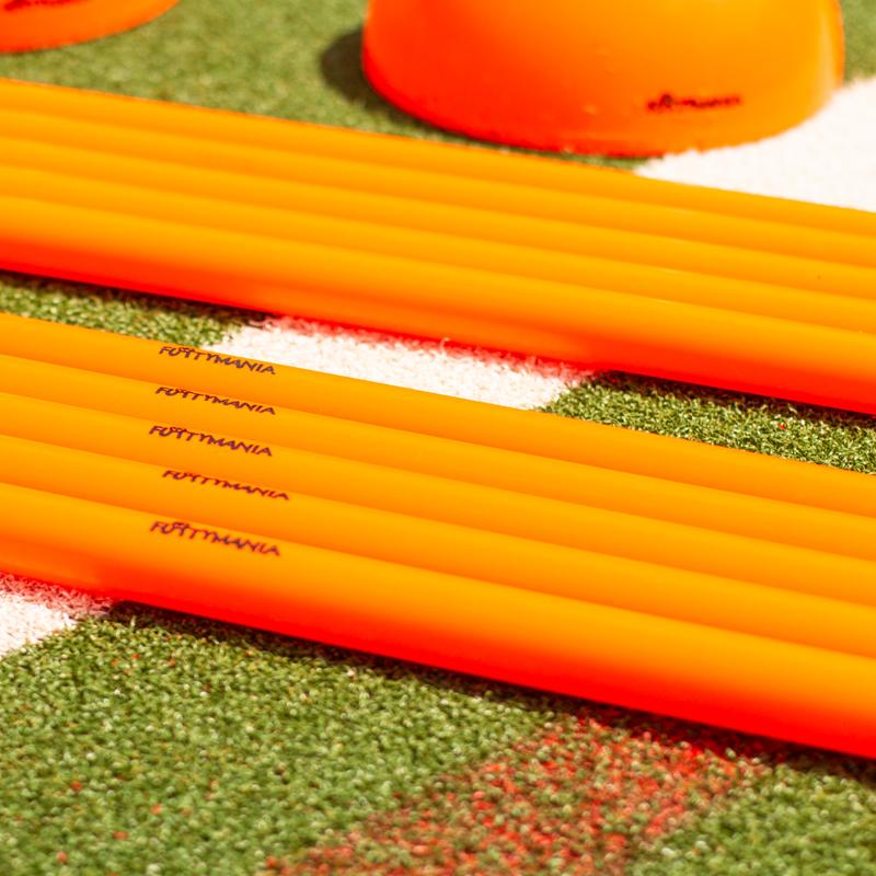 Futtymania Football Slalom Poles Set - Enhance Fitness, Speed, and Agility - Multi-Sports Training Aid - Highly Visible Neon Color for Effective Training Courses 4