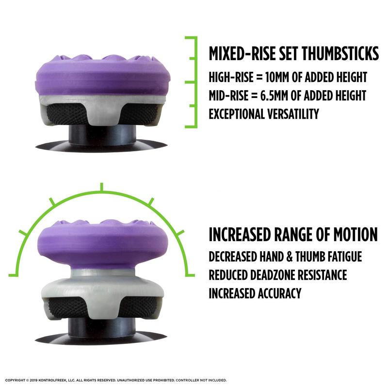 FPS Freek Galaxy Purple for Xbox One and Series X Controller/2 Performance Thumbsticks for Xbox Replacement Console Durable Smartphone 2
