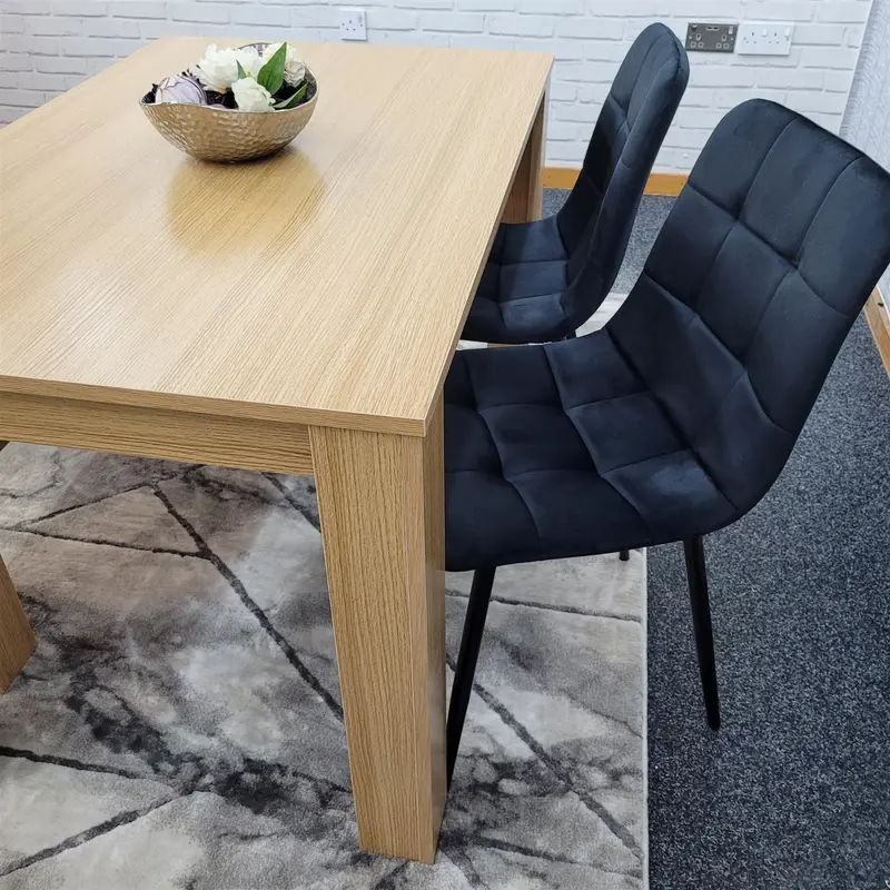 Dining Table Set with 2 Chairs Dining Room and Kitchen table set of 2, and Benches 3