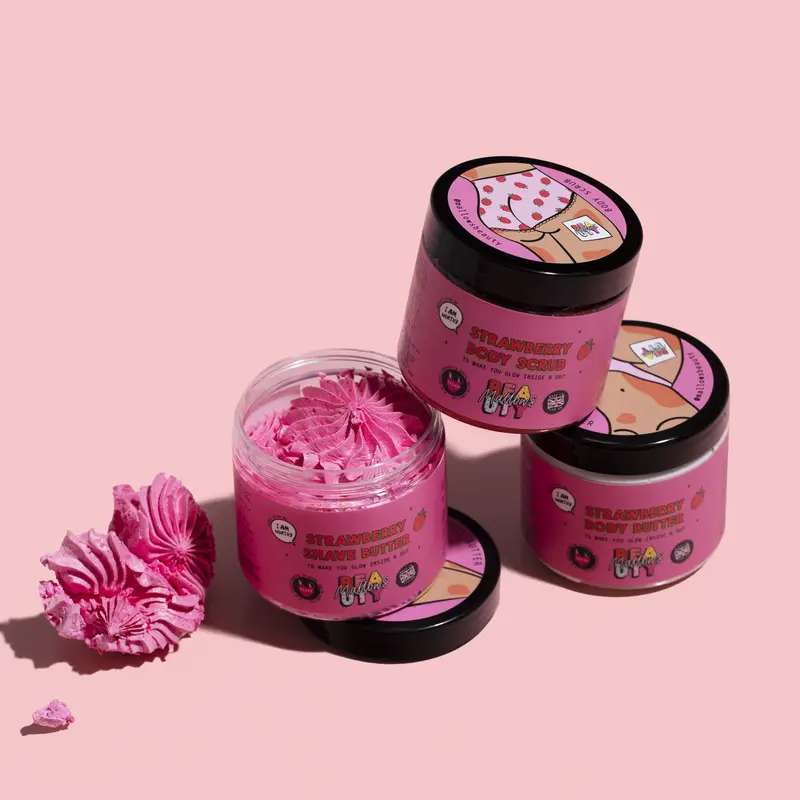 Mallows Beauty Strawberry Body Scrub for Silky Skin Repair - Body Care 2