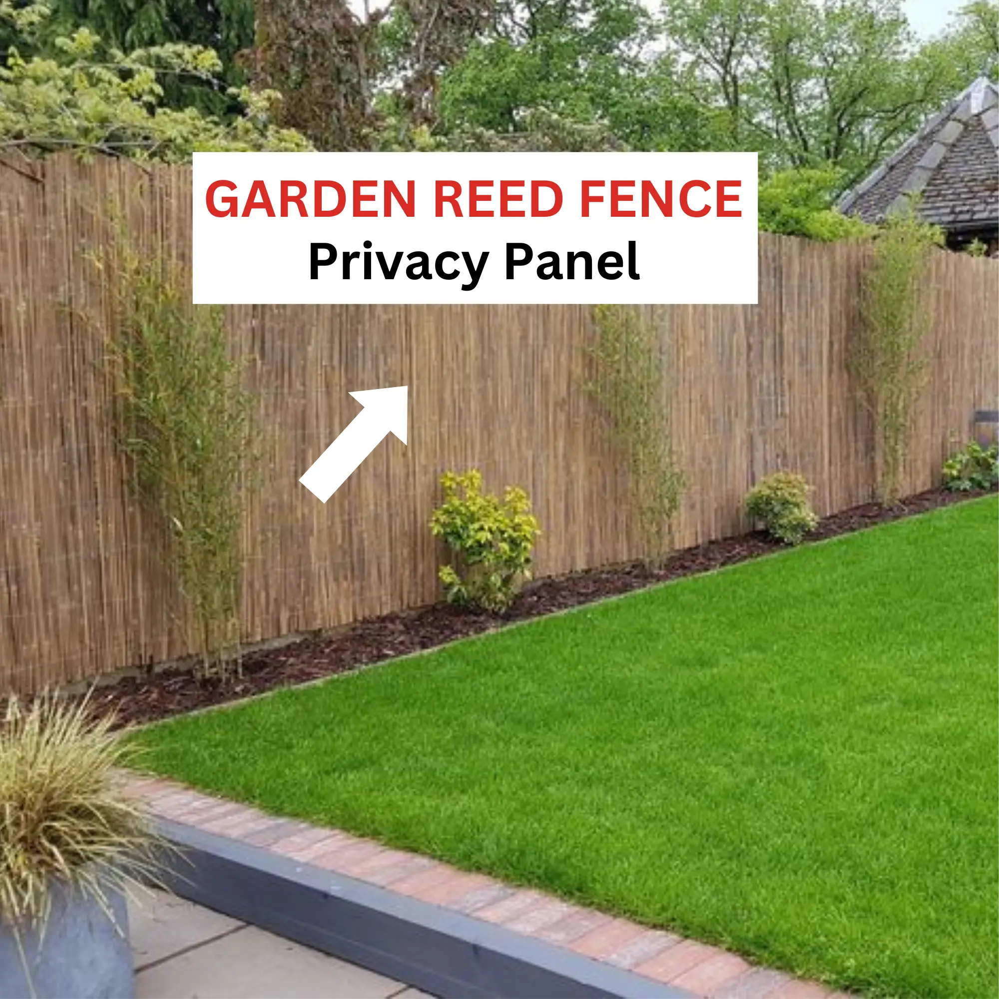 High Quality Reed Fence Durable & Stylish Garden Fence Patio Balcony Screen Privacy Panel and Lawn Edging 1m x 3m