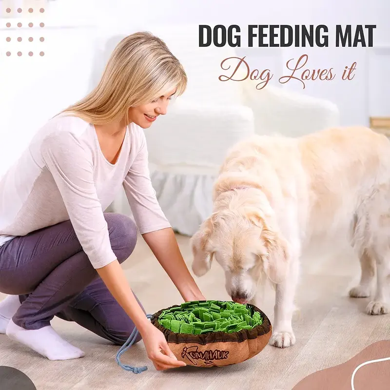 Snuffle Mat for Dogs & Puppies - Washable Training Puzzle Toy for Large & Small Dogs - Game for Boredom & Feeding Mat for Dogs Brain Stimulation & Stress Relief - Pet Foraging Mat for Smell Training 8