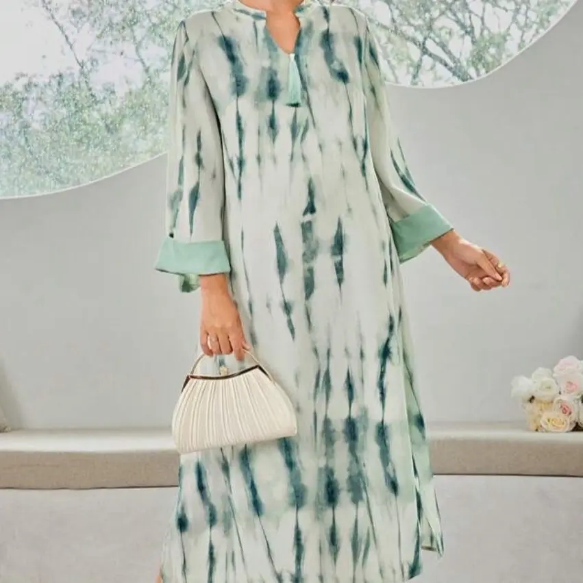 Women's Long Wide Casual Dress for Summer Season - Womenswear