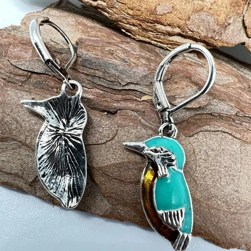 Elegant Turquoise Bird Earrings 1