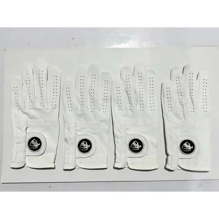 Pearl White Premium Cabretta Leather Panther Golf Glove 2