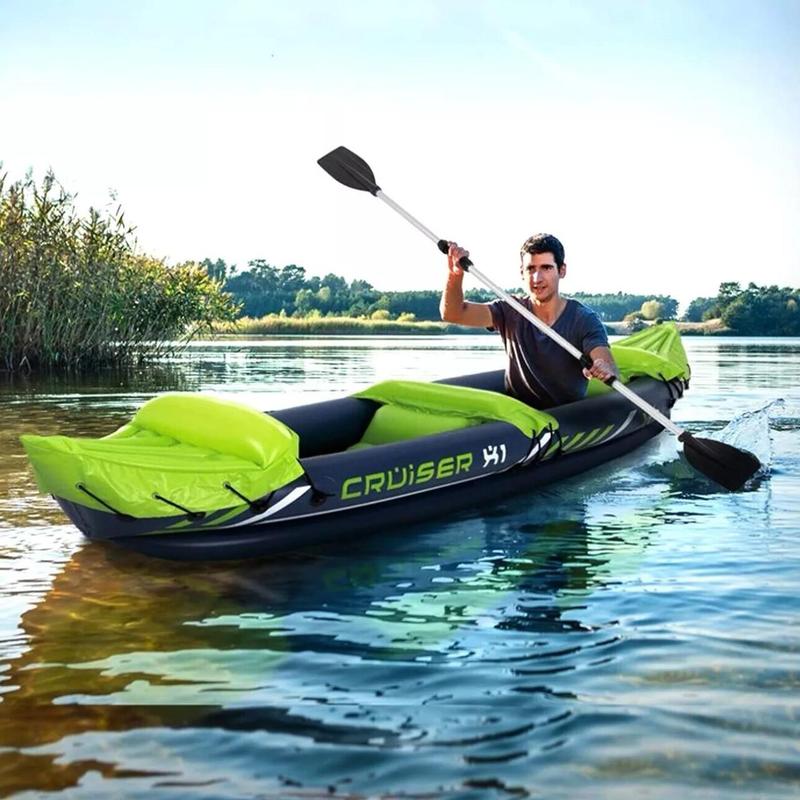 XQ Max Cruiser 2-Person Inflatable Kayak Boat with Paddle 8