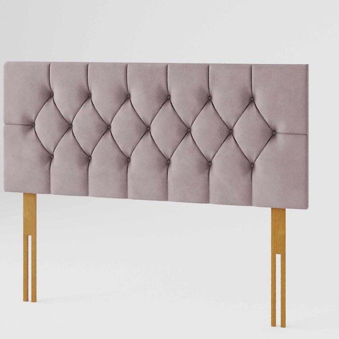 Luxury Designs Divan Bed Headboard Elegant Chesterfield Plush Velvet 24" Height Padded Lined Headboard - All Colors and Sizes 6
