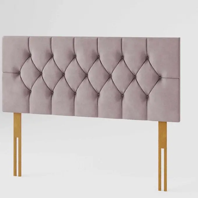 Luxury Designs Divan Bed Headboard Elegant Chesterfield Plush Velvet 24" Height Padded Lined Headboard - All Colors and Sizes 6