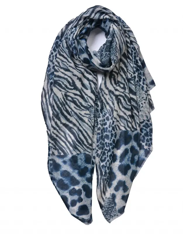 Women Head Neck Wrap Scarf Stylish Leopard & Zebra Print Ladies Scarves 6656 5