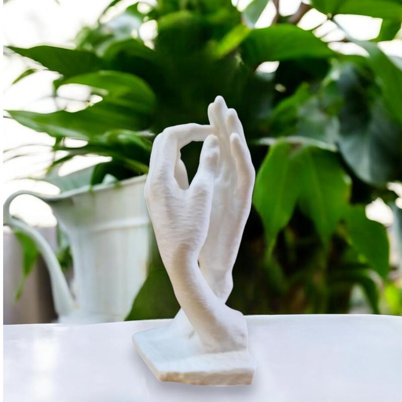 Eternal Touch Sculpture 3D Printed Male Female Hands Elegant Modern Art UK Made Home Décor Artistic Decor Artwork Ornaments Room 4