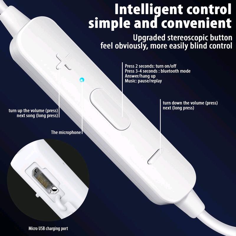Wireless Bluetooth Earbuds with Inline Controls for Audio and Video Devices - Headphone 3