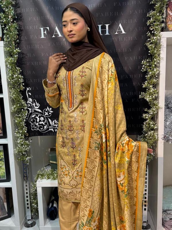 Ls-2704 Readymade Pakistani  Designer Dhanak suit 4
