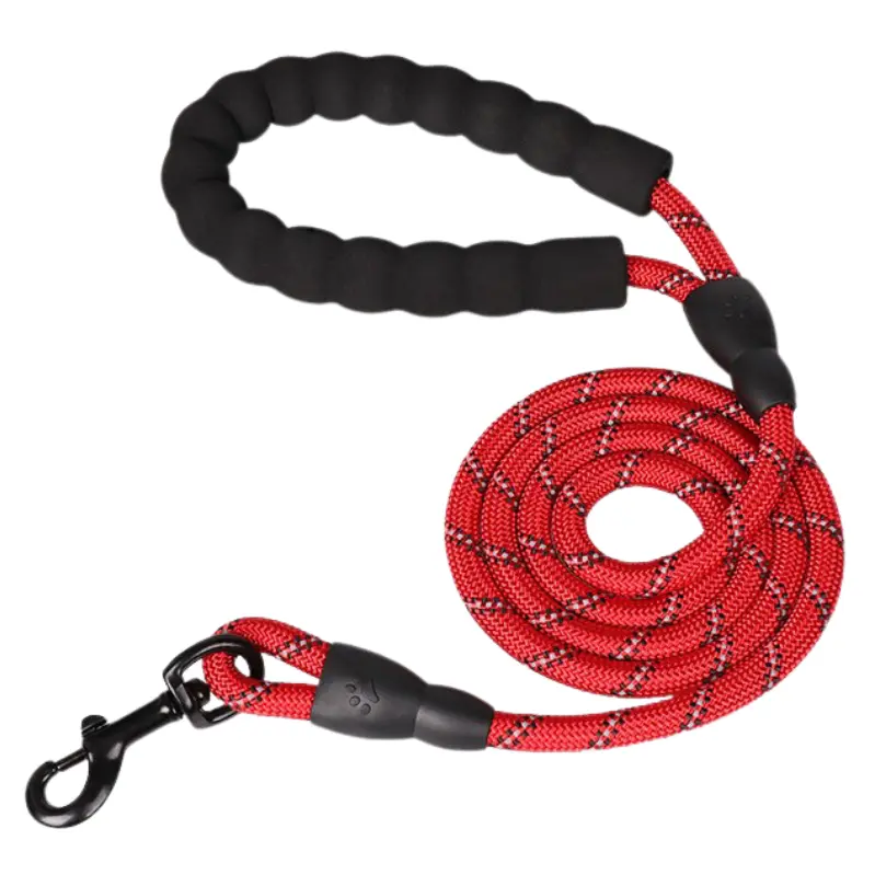 5FT Reflective Dog Leash Rope Braided Pet Leads Strong Training Padded Braided 3