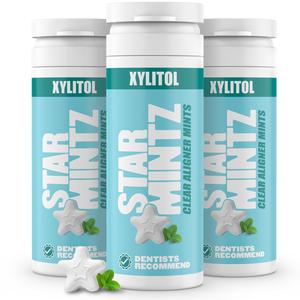 StarMintz Clear Aligner Mints (3 Packs, 90 Mints)