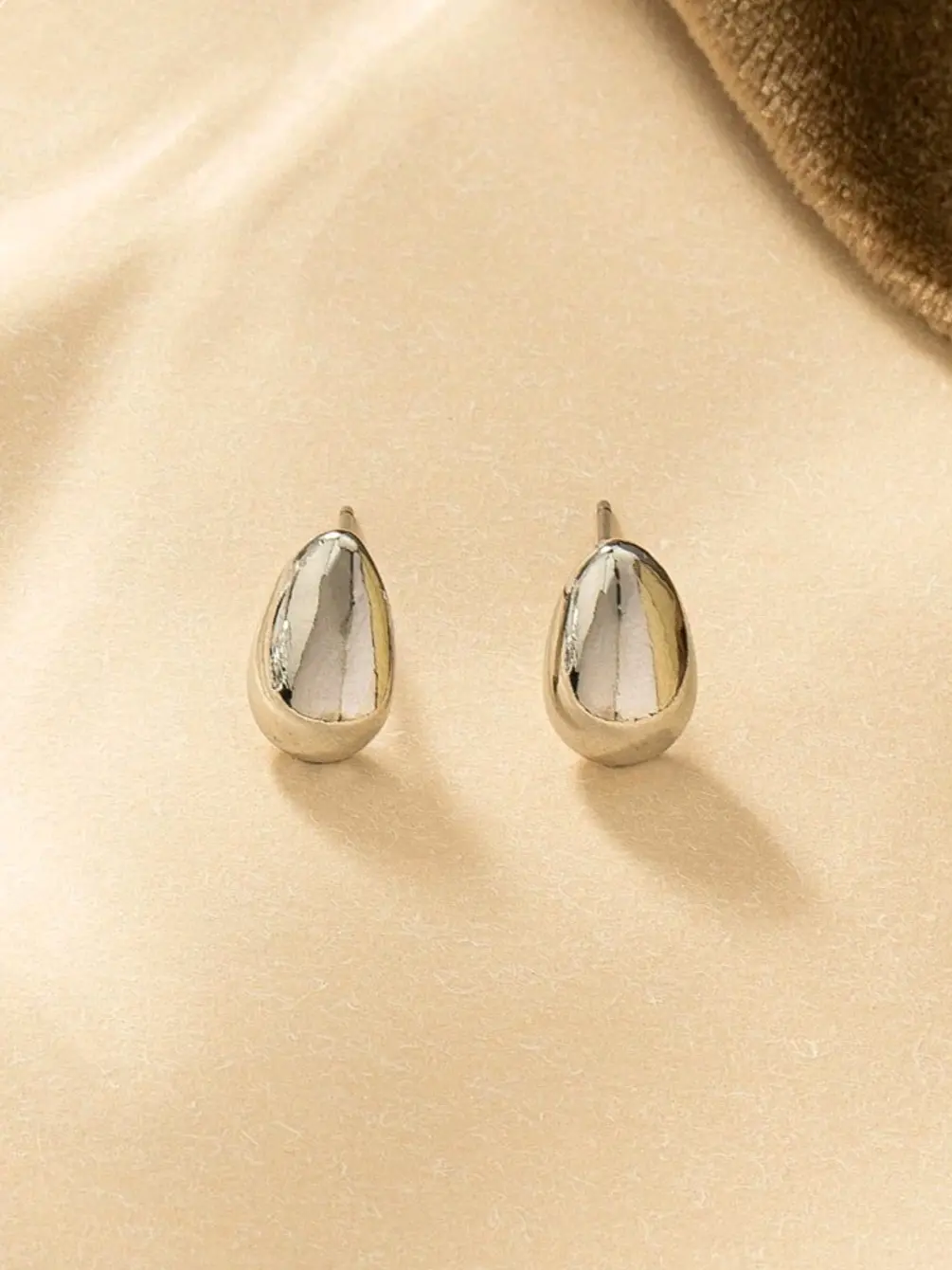 Stainless Steel Water Drop Women Earrings