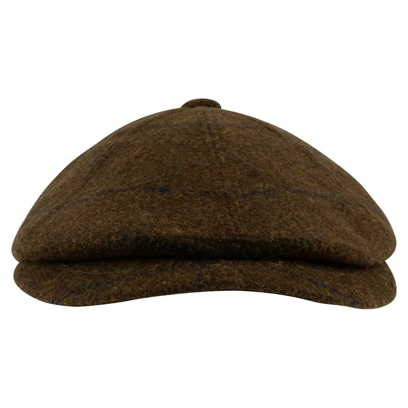 Jack Pyke Newsboy Cap Brown Tweed: Men's Wool Classic Vintage Style Check English Fashion Country Shooting Hunting Gatsby Baker Boy Flat Cap Peaked Hat caps winter fitted news 3