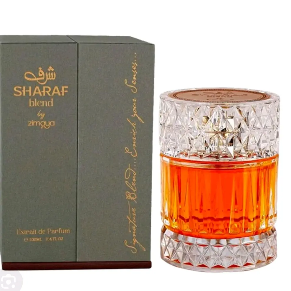 Sharaf Blend by Zimaya 100ml Extrait De Parfum- sweet gourmand vanilla, tonka bean and praline perfume for men and women- long lasting Arab perfume