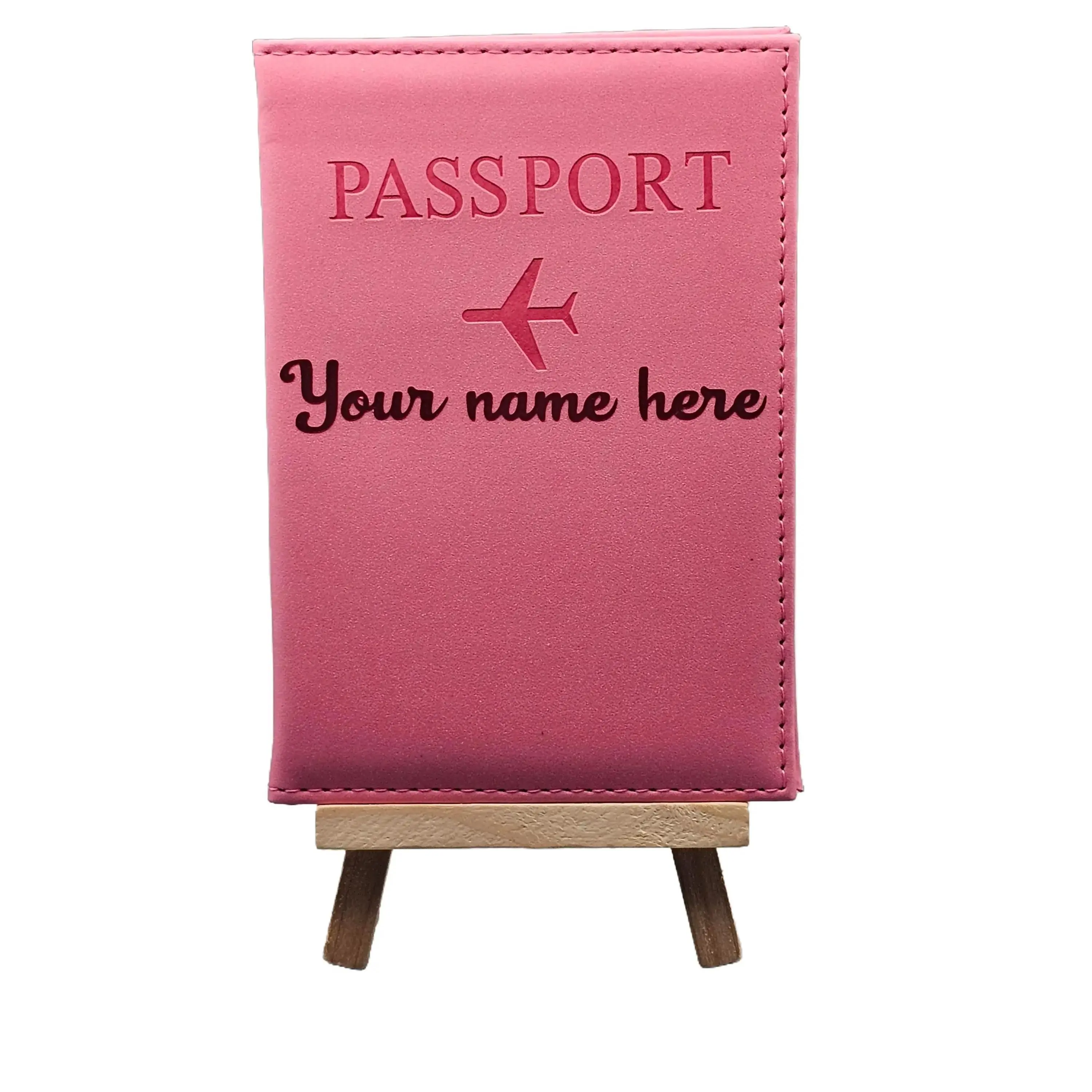 Personalised Passport Cover in various colours passport  holders