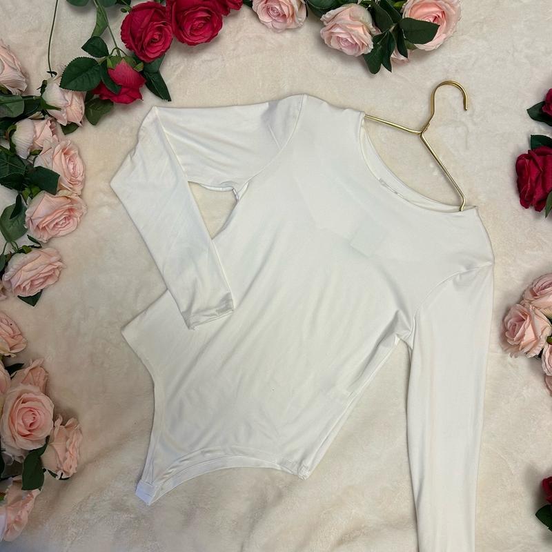 LILIOSA Soft Touch Bodysuit with Hook and Eye Fastening for Women, One Size 4-18 - Womenswear, Tops Comfortable Outfit Fits Piece Comfort Casual Basic Crewneck  Long Sleeve 1