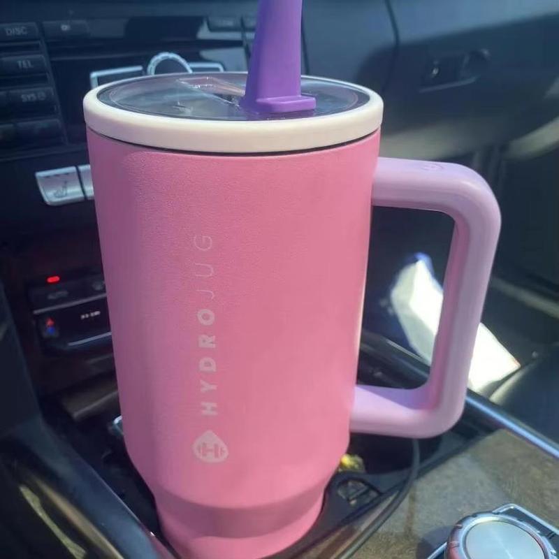 32 oz /40 oz Traveler Straw cap Stainless Steel vacuum insulated Car cup Double wall Hot Ice Travel 3