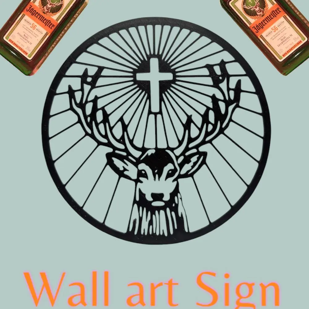 Jagermeister Sign Wall Art Home Bar Gift For Him Decor
