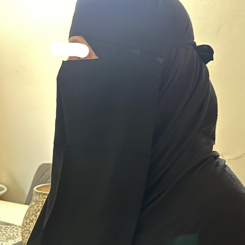 Black Chiffon Niqab 1