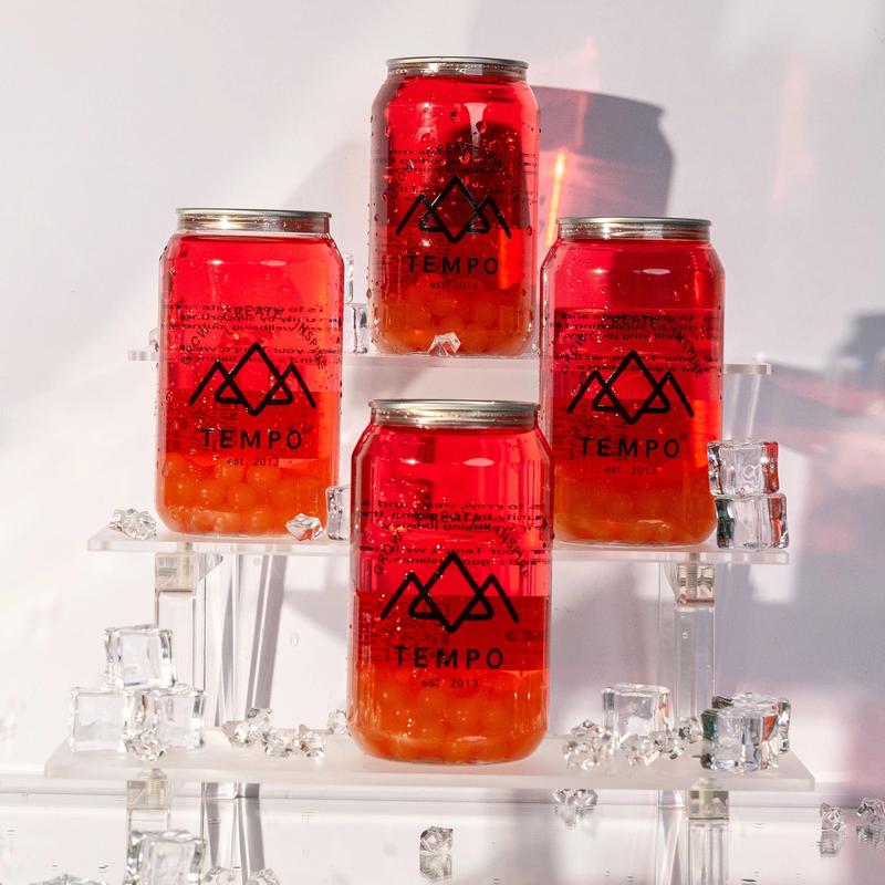 Red Reviver Bubble Tea Cans 350ml  - 4 Pack 2