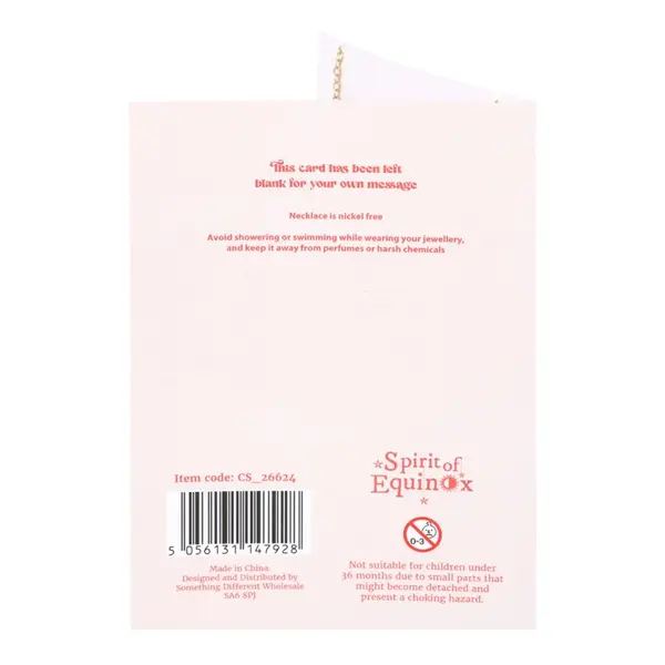 The Sun Celestial Rose Quartz Necklace Card 1