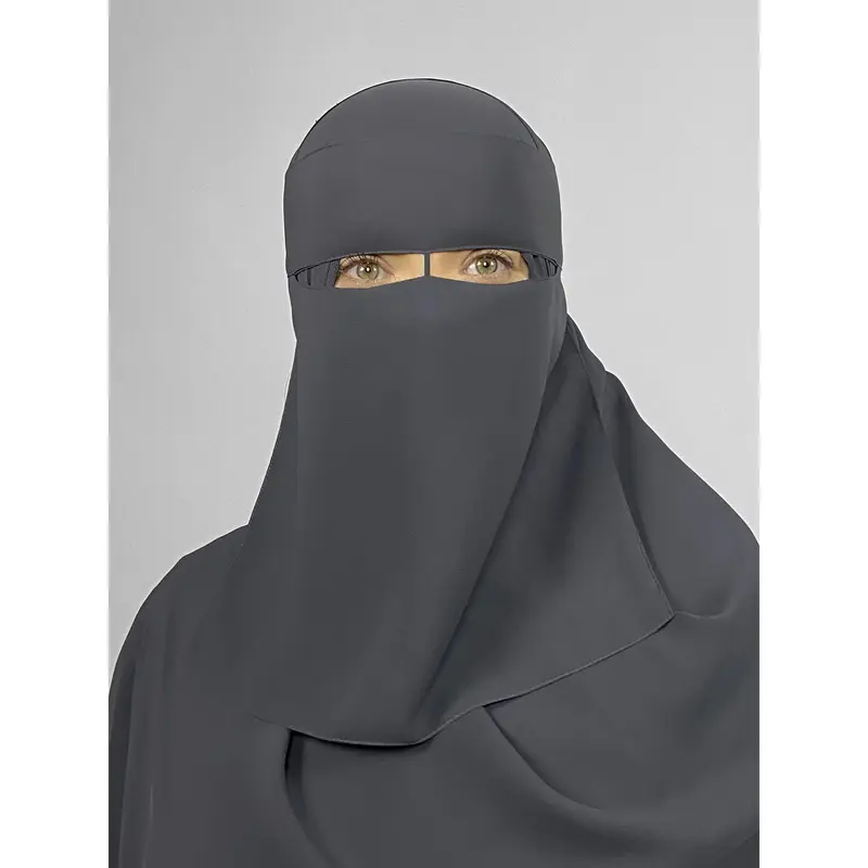 Short 1 Layer Niqab | Thin Nose String 3