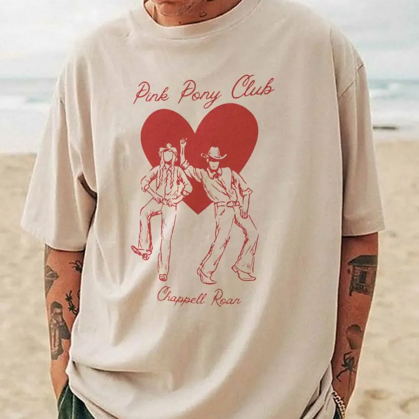 Chappell Roan Pink Pony Club Ver 2 T-Shirt - Unisex Music Fan Tee | Retro Graphic Merch | Must-Have for Poppers Fans