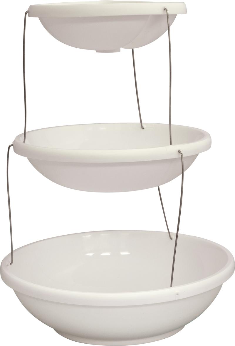 Product Introduction of 3 Tier Twist Fold Home Party Gathering Supplies Serving Bowls 3