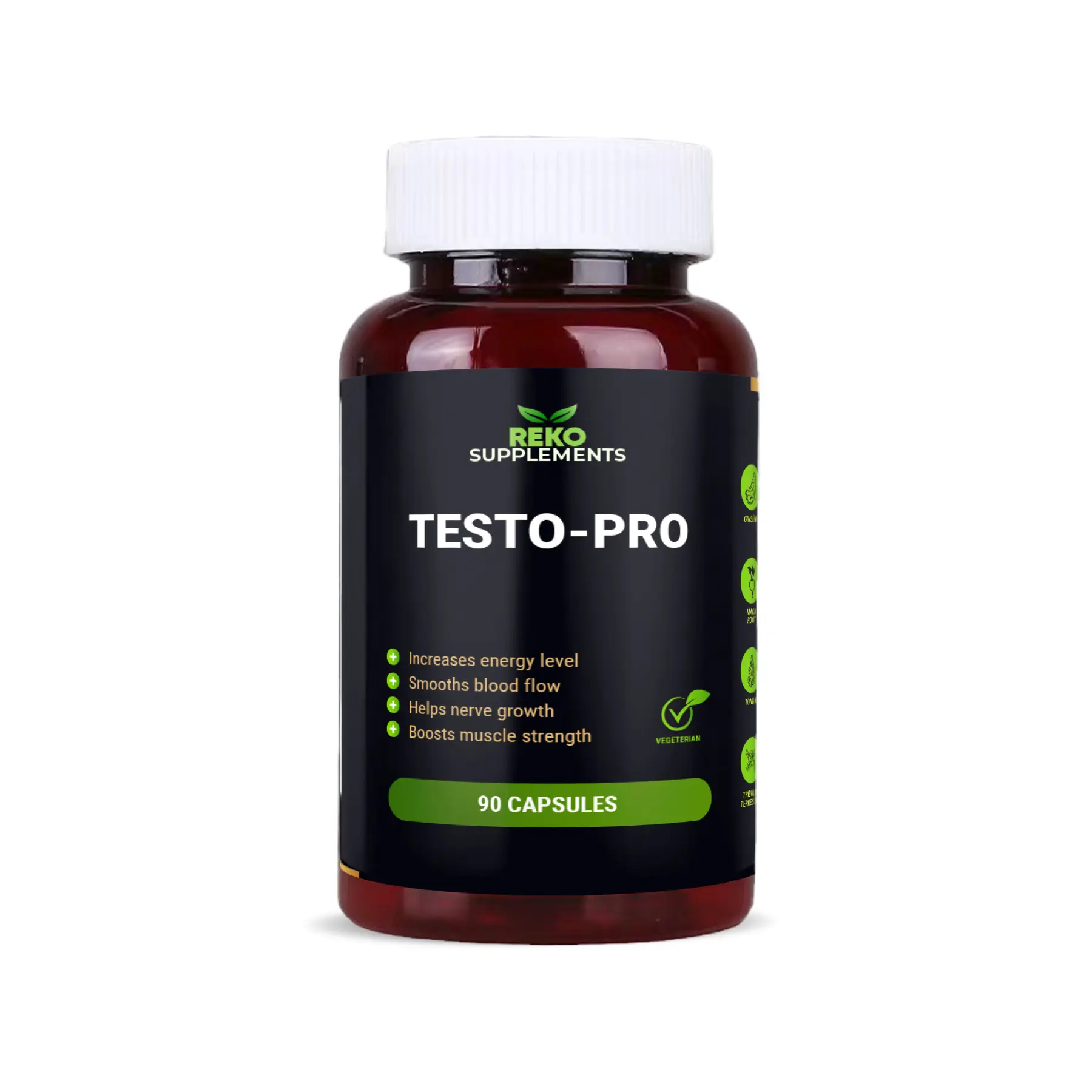 Testopro TongkatAli, Maca, Ginseng,  L-arginine, L-citrulline - Health Supplement - Healthcare Fitness  Vitamin 90 Capsules