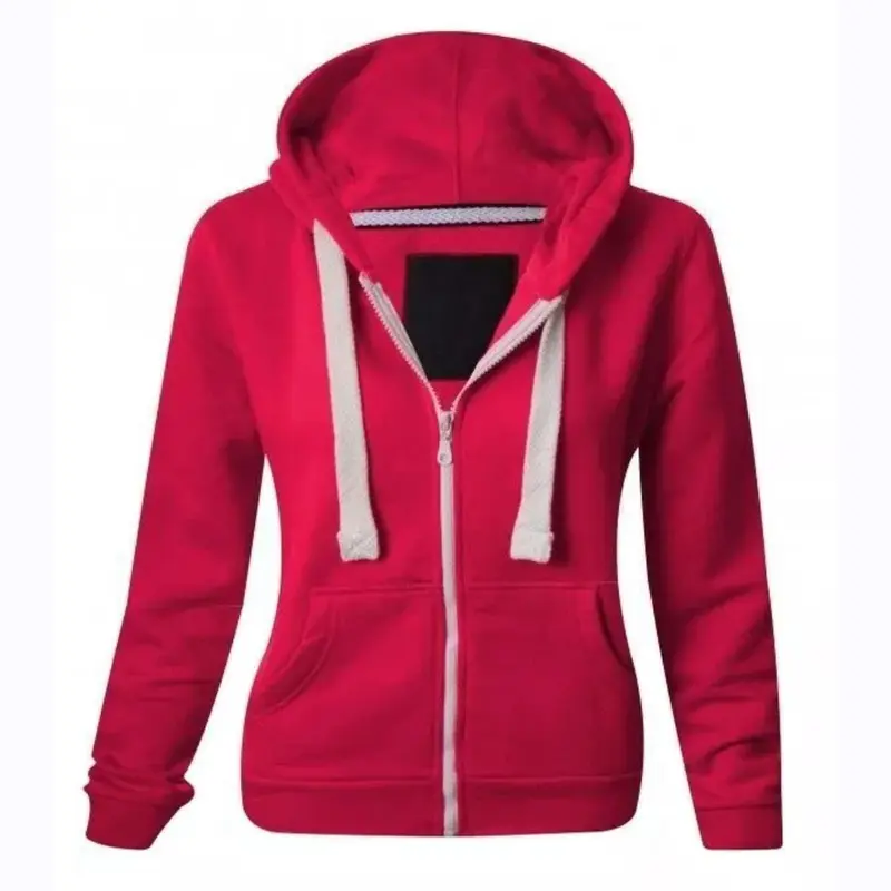 ZEROX-WORLD Girls Boys Unisex Plain Colour Zip Up Hoodie Hooded Sweatshirt Kids Zipper Hood 1